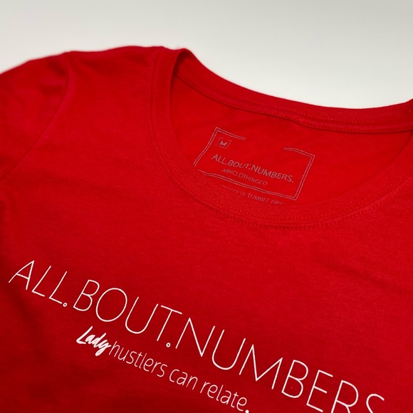 AllBoutNumbers lady Tee - Picture 1 of 4
